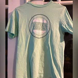 women’s size large vans t-shirt, teal